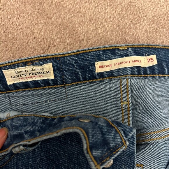 NWOT Levi’s ribcage ankle jeans, size 25 - Picture 5 of 6